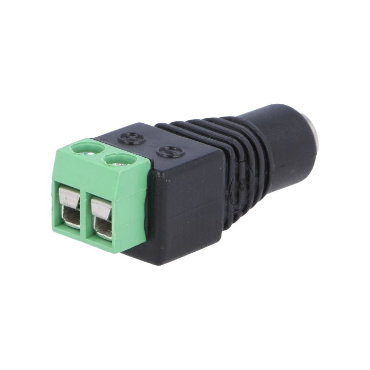 Conectori, Mufă alimentare DC tată 5,5/2,1mm 5,5mm 2,1mm 12mm drept PC-GP2.1-TB -6, dioda.ro