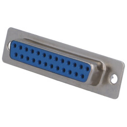 Conectori, Mufă D-Sub PIN:25 mamă lipire pe cablu gold flash DSC-125 -1, dioda.ro