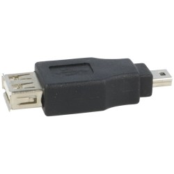 Conectori, Adaptor USB A Mama Mini Usb Tata 2.0 USB A soclu, USB B mini mufă -7, dioda.ro