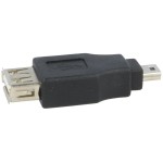 Conectori, Adaptor USB A Mama Mini Usb Tata 2.0 USB A soclu, USB B mini mufă -1, dioda.ro