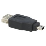 Conectori, Adaptor USB A Mama Mini Usb Tata 2.0 USB A soclu, USB B mini mufă -1, dioda.ro