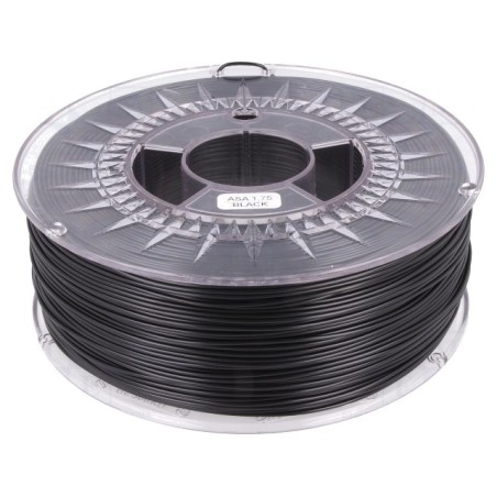 Filament, Filament: ASA 1,75mm neagră Temp.printare:230-240°C 1kg DEV-ASA-1.75-BK -1, dioda.ro