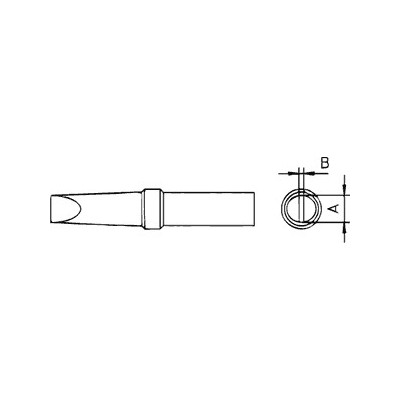 Vârfuri, rezistente, letconuri, duze aer cald, Vârf tip şurubelniţă 3,2x0,8mm pt.ciocan de lipit WEL.LR-21 W -2, dioda.ro