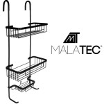 Casa Gradina, Raft de duș montat pe perete - negru -2, dioda.ro