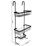 Casa Gradina, Raft de duș montat pe perete - negru -2, dioda.ro