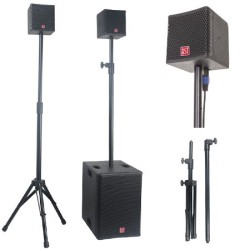 Kit Subwoofer 10"/25cm + 2 Sateliti 4"/10cm 400w Rms Bst