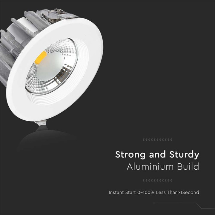 Spot Led Cob Incorporabil 30w 6500k Alb Rece