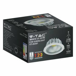 Spot Led Cob Incorporabil 30w 6500k Alb Rece