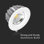 Spot Led Cob Incorporabil 40w 6500k Alb Rece