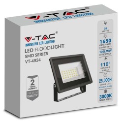 Reflector Led Smd 20w 6500k Ip65 - Negru