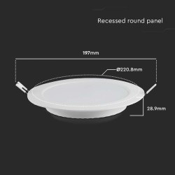 Panou Led 18w Incorporabil 6500k