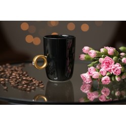 Cană inel neagră/aurie GADGET MASTER