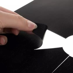 Set 4 bucati folie din teflon pentru aragaz sau plita, reutilizabile, 27 x 27 cm, negru. Ruhy 19176