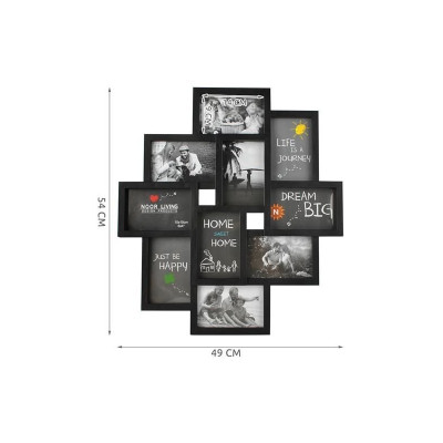 Rama foto pentru 10 fotografii - neagra