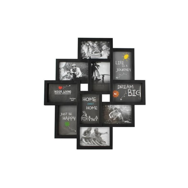 Rama foto pentru 10 fotografii - neagra
