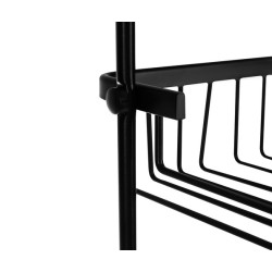 Raft de duș montat pe perete - negru