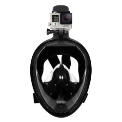 Mască de snorkeling completă L/XL neagră