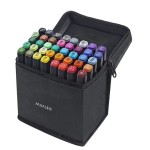 Jucarii, Set 40 markere 2 capete subtire si gros, cu geanta de depozitare, multicolore -1, dioda.ro