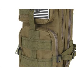 Rucsac Barbati / unisex militar mic, verde - Ghiozdan rezistent la rupere si abraziune