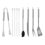 Casa Gradina, Set 9 Accesorii Ustensile pentru Gratar - Oțel Inoxidabil, Durabil și Universal cu Geanta de Tran -2, dioda.ro