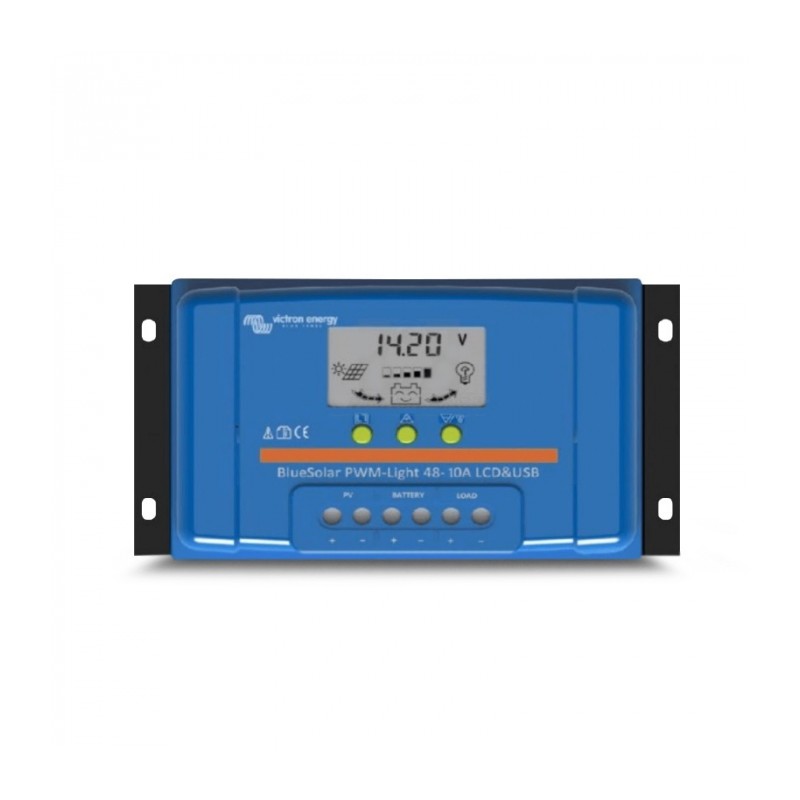 Incarcator solar LCD&USB 48V-10A Victron Energy BlueSolar PWM-LCD&USB 48V-10A