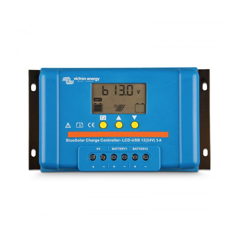 Incarcator solar LCD&USB 12V/24V 5A Victron Energy BlueSolar PWM-LCD&USB 12/24V-5A