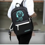 Ghiozdan cu desen fosforescent incarcare/cablu prelungitor USB