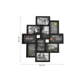 Rama foto pentru 10 fotografii - neagra