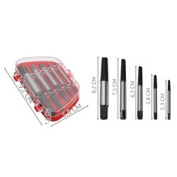 Extractor de șuruburi - 5 buc.