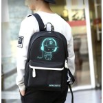 Ghiozdan cu desen fosforescent incarcare/cablu prelungitor USB