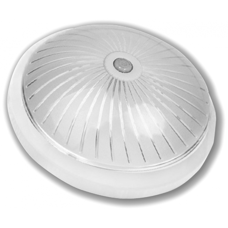 Plafoniera cu Senzor E27 2x26W IP20 Luna-1 Alb