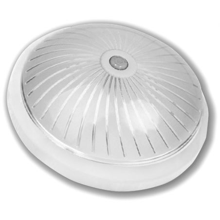 Plafoniera cu Senzor E27 2x26W IP20 Luna-1 Alb