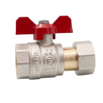 Robinet sferic tip fluture cu olandez 1"FF