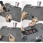 Pad silicon pentru banc de lucru repartii telefoane, chei, electronica, termorezistent, 30x40cm Covoraș de serviciu - organizator 30x40cm Bigstren 22727