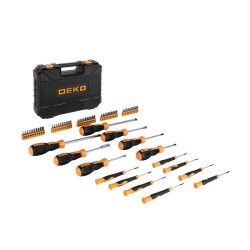 Set scule de mână Deko Tools DKMT65, 65 buc