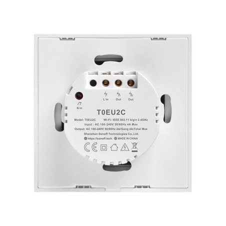 Comutator inteligent WiFi Sonoff T0 EU TX (2 canale)