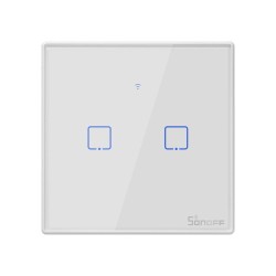 Smart Switch WiFi + RF 433 Sonoff T2 EU TX (2 canale)