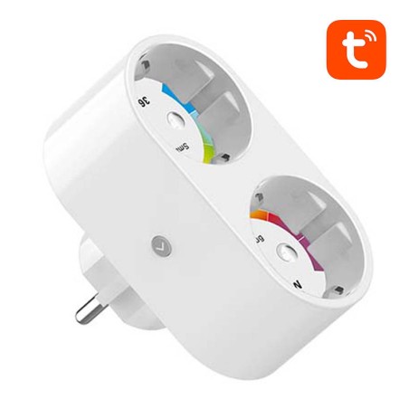 Priză inteligentă duală WiFi Gosund SP211 3500W, Tuya