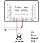 SONOFF 4CH R3 PRO – Releu SMART cu control WIFI si RF pentru 4 CANALE, NO/NC și suport pentru contact uscat, DIY