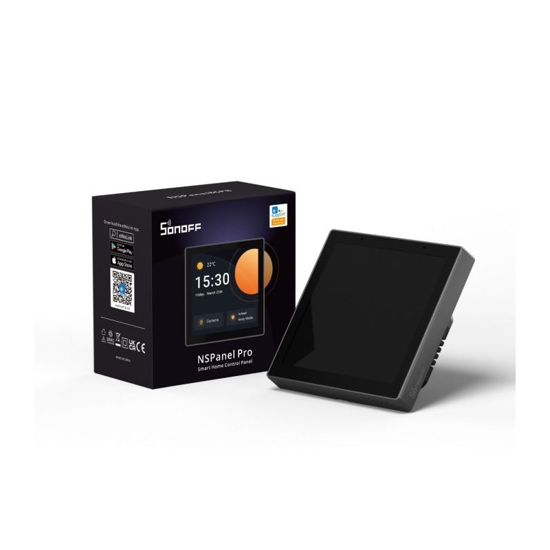 SONOFF NSPanel Pro (cu hub Bluetooth Zigbee și eWeLink-Remote, termostat) negru