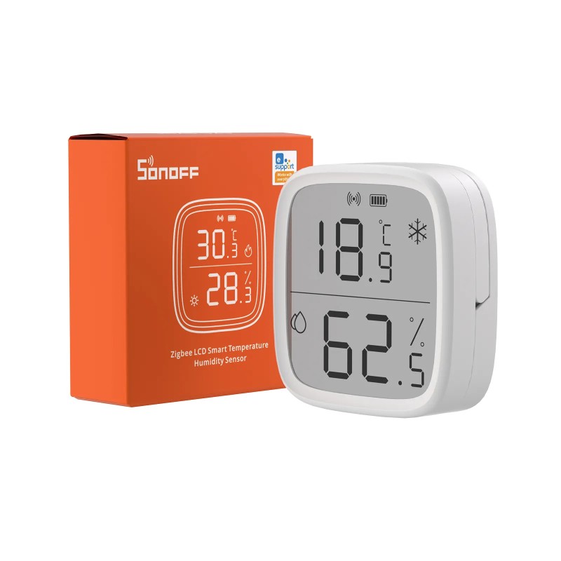 SONOFF SNZB-02D – Senzor de temperatură și umiditate Zigbee 3.0 cu afișaj LCD SONOFF SNZB-02D – Senzor de temperatură și umiditate Zigbee 3.0 cu afișaj LCD