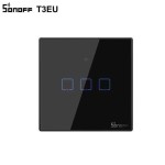 SONOFF T3EU3C-TX – ÎNTRERUPĂTOR TOUCH TRIPLU CU CONTROL WIFI SI RF
