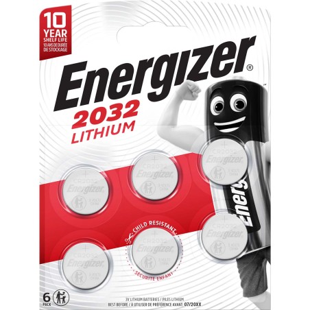 Baterie buton litiu Energizer CR2032 3V, 6buc/blister