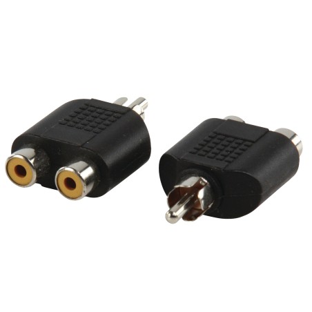Adaptor RCA tata - 2 x RCA mama, set 12 blistere, Well