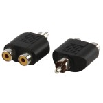 Adaptor RCA tata - 2 x RCA mama, set 12 blistere, Well Adaptor RCA tata - 2 x RCA mama, set 12 blistere, Well