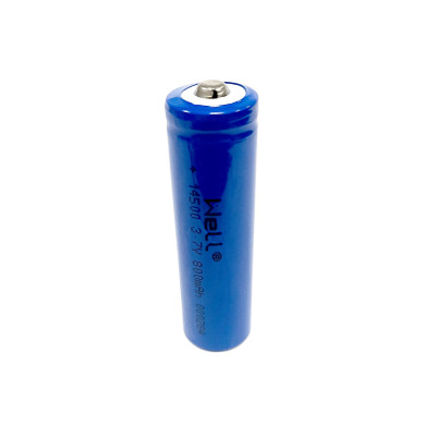Acumulator industrial Li-ion terminal cu varf 14500 3.7V 800mAh Well