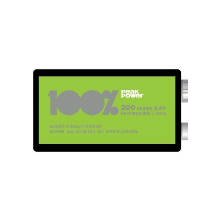 Acumulator NIMH PeakPower 9V 200mAh