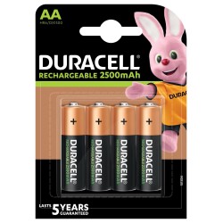 Acumulator NiMH Duracell R6 (AA) 2500mAh 4 buc/blister