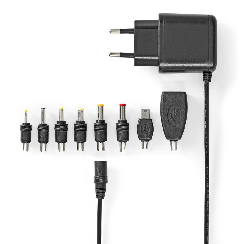 Alimentator universal Nedis, 5V, 2.5A, 12.5W, 8 mufe Alimentator universal Nedis, 5V, 2.5A, 12.5W, 8 mufe