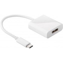 Adaptor DisplayPort mama - USB-C tata 0.2m alb, Goobay